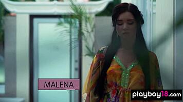 Ukrainian Brunette Malena Fendi Strips to Reveal Natural Curves