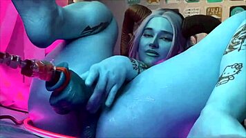 Cosplayer's Powerful Orgasms Lead to Intense Squirting Climax