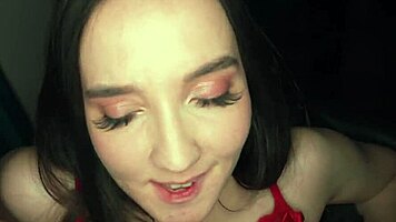 Skinny brunette, beg for my cock in your tight asshole? Hard anal now