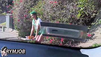 Liza Rowe Tosses College Babe's Salad Poolside