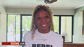 Will Submissive Ebony Teen Survive Hardcore Casting Pound?