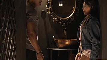 ei amor, trai o marido no buteco com esse pau preto enorme agora?