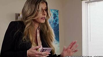 Madelynn May and kay kay office sex caught by cory chase who joins