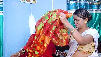 hey groom catches wife and her friend alone unleashing wild desires