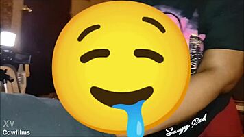damn, big booty babe slurps bbc sloppy till cum explosion!