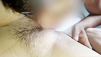 Ashira's Smooth Pussy Licked Sweetly by Boyfriend Intimately