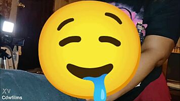 damn, big booty babe slurps bbc sloppy till cum explosion!