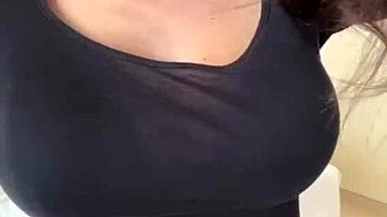 oh stepmom, show those big tits and hard nipples for me!