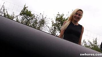 Euro Blonde Street Hooker Fucks Pov All-Inclusive for 40 Euros!