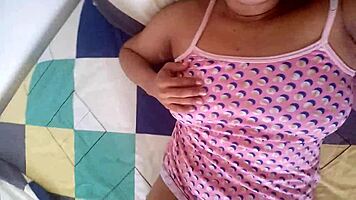 latina teen massages wet tits pussy solo squirting orgasm moaning