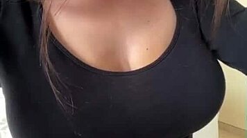 oh stepmom, show those big tits and hard nipples for me!