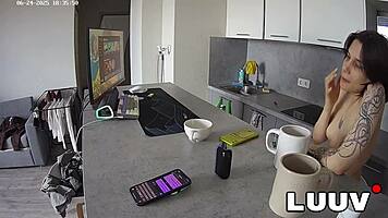 kareflore and abbadon chat casually in kitchen revealing intimate couple secrets