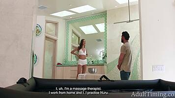 oh seth your hot neighbor jewel gives intimate nuru massage sliding everywhere!