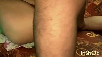 naughty babe jumps on thick penis for rough riding creampie in homemade session