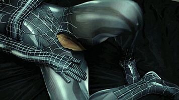 indo girl in spiderman cosplay gets soaked and pounded hard in homemade clip