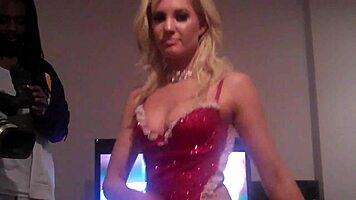 hey check out this extremely hot white girl teasing everything