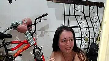 curvy latina milf gym pounding unleashes hairy pussy frenzy