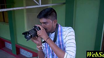 indian photographer pounds beautiful petite model during dirty photoshoot