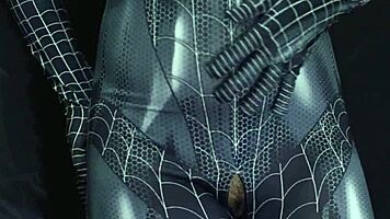indo girl in spiderman cosplay gets soaked and pounded hard in homemade clip