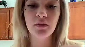 blonde teen strips topless on webcam shaking her big tits and ass seductively