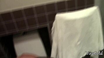 damn toilet fuck explodes with creampie flooding my soaking wet pussy!