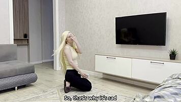 Naughty Maid Begs for Bent Over Doggystyle to Keep Her Job