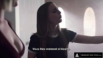 naughty anny aurora sneaks away to deepthroat and doggystyle her friend's older guy with french subs