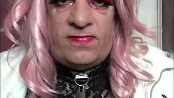 shy crossdresser in heels begs for your anal fuck