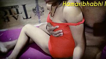 sona bhabhi in sexy red dress gets hardcore fucked on ranch 🔥👗💦