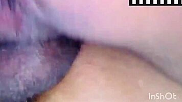 Homemade Latina Anal Creampie Fills Tight Ass Deep