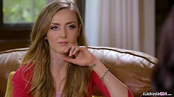 petite lesbians seduce classmate into wet scissoring threesome