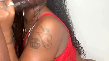 stepbrother's monster black cock sucked hard by milf keisha?