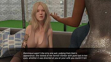 She dives into a steamy foursome with a total stranger casually