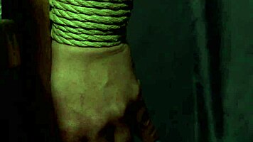 Petite eurobabe bound and swallowing thick maledom jizz 😋