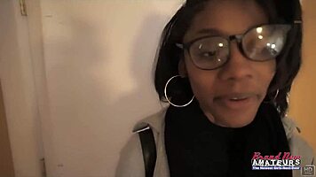 nerdy brunette sylvia glasses sloppy deepthroat blowjob