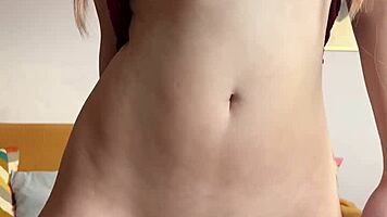 Cute Petite Teen Fingers Wet Pussy and Toys to Orgasm