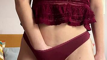 Cute Petite Teen Fingers Wet Pussy and Toys to Orgasm