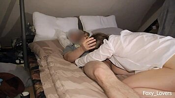 horny petite blonde teen rides big cock cowgirl creampie in dorm passionate