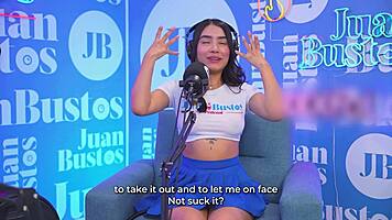 petite colombian mayraoficial squirts wildly on sybian in juanbustos podcast