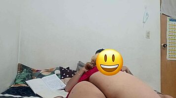 latina blonde bombshell begs dame leche in passionate bedroom session