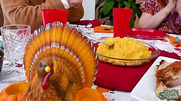 Arietta Adams & Cherry Fae's Wild Nate Thanksgiving Threesome!
