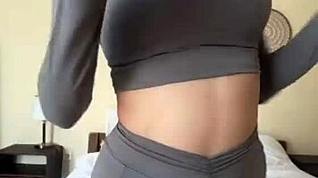Stepmom's Massive Tits Bounce on Big Black Dildo