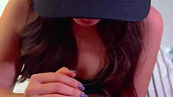 gorgeous tanned latina slurps sloppy bbc blowjob