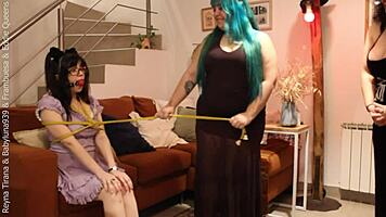 Three Witches Including Pregnant One Dress Me as Maid for Demonic Orgy Fuck!