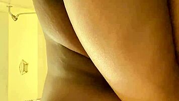 pretty girl shows her shaved trimmed pussy with big puffy lips