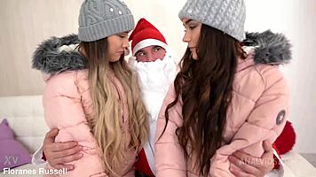 Zee Twins revel in wild 4on2 DP cum fest