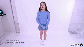 wanna watch cute brunette teen fucked hard at modeling audition?