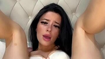 American exchange teen student masturbates to squirting orgasm