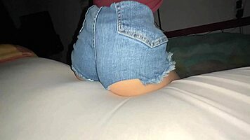 Bold anal pounding skinny big ass doggystyle pov