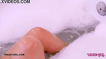 amazing brunette teen masturbates then daddy swallows cum